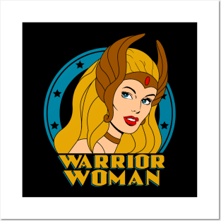 Warrior Woman / Super heroes 80s Comic cartoon 90s kid Black Friday Sale Secret Santa gift Posters and Art